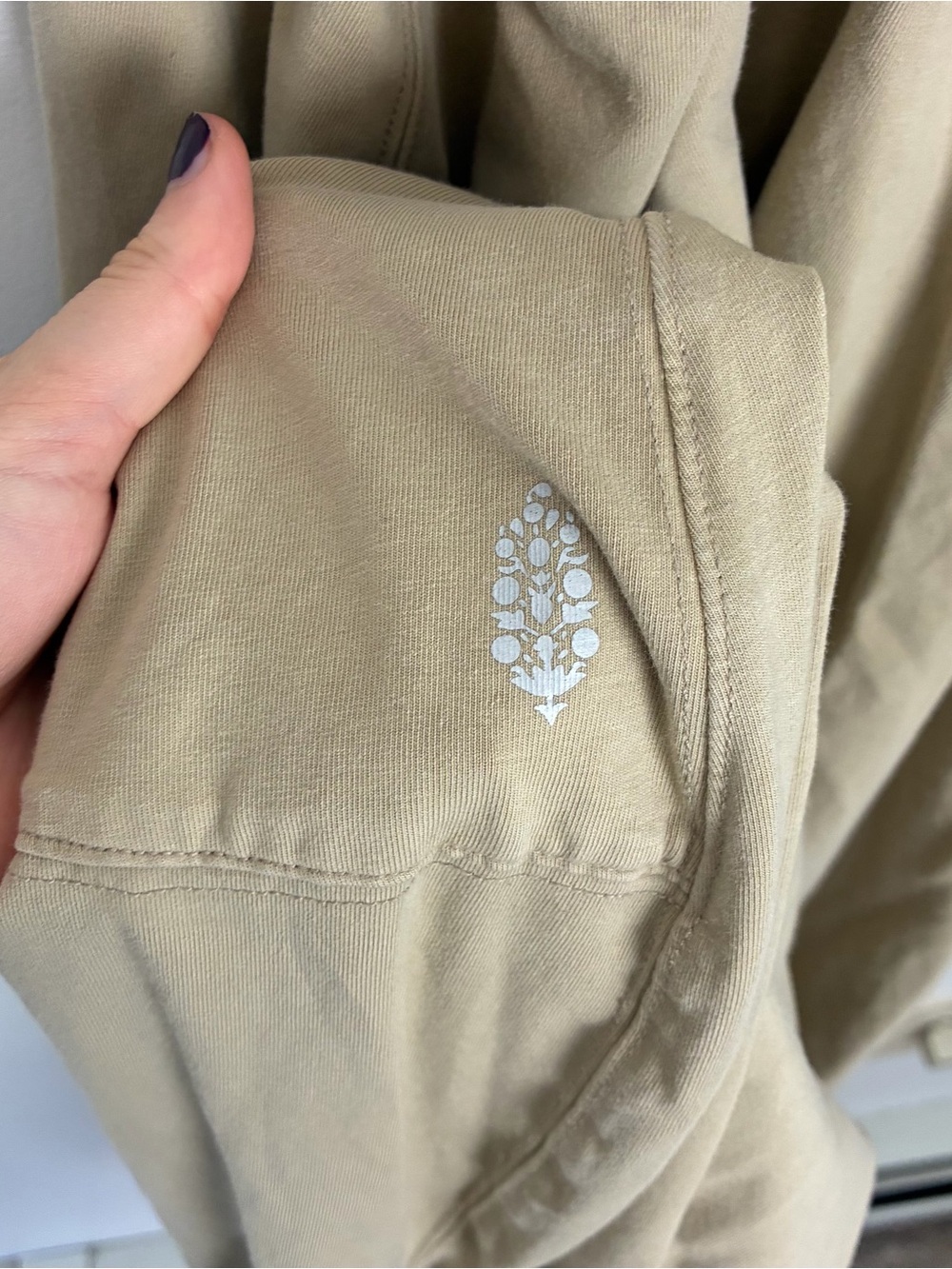 Free People FP Movement Tan Hot Shot Onesie Baggy Oversized Casual Bohemian M - Picture 4 of 7